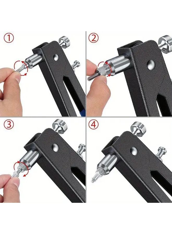 86pcs Rivet Nut Tool Kit Hand Riveter Set with M3 M4 M5 M6 M8 Threaded Rivet Nuts Mandrel for Automotive Motorcycle Bicycle Scooter Car Truck - Image 5